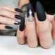 Fashionable options for dark matte manicure