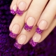 Original design ideas manicure in pale purple color