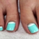 Original ideas to create a mint pedicure