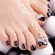 Rhinestone Pedicure - a review of fashion trends and anti-trends