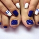 Blue pedicure: effective and original ideas