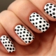 Stylish design ideas polka dot manicure