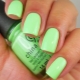 Stylish ideas for the design of lime manicure