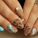 Stylish nail designs with a picture of the sea