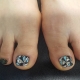 Variants of a beautiful and original pedicure with geometry