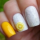 Bright and original design ideas manicure with lemons