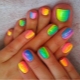 Bright pedicure - original nail design ideas