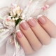 French manicure in gentle tones