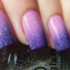 Gradient nail polish manicure