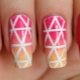 Ideas for fashion design manicure using ribbons