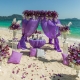 Interesting ideas for decorating the wedding in lilac color
