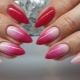 Manicure features with color transition and design options
