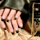 Stylish manicure in the Greek style