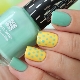 Yellow manicure in combination with mint color: actual ideas and fashion trends