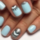 Blue Nail Art Ideas for Short Nails