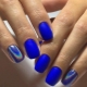 Blue manicure ideas for short nails