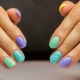Interesting ideas bright manicure for short nails