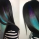 Hidden coloring on dark hair