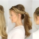 Variants of light hairstyles for long hair