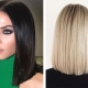 Women's shoulder-length hairstyle without a bang