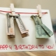 How beautiful to give money for a birthday?