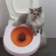 Pads on the toilet for cats
