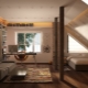 Bedroom in the attic: arrangement and design