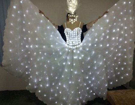 Wedding dress with LED lights