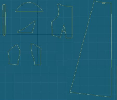 Pattern wedding dress on the brazil