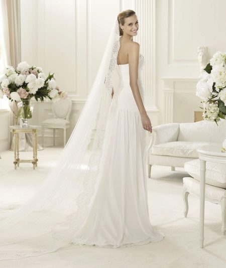 Wedding dress straight style
