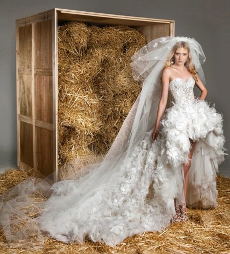 Wedding dress short front long back from ZUHAIR MURAD