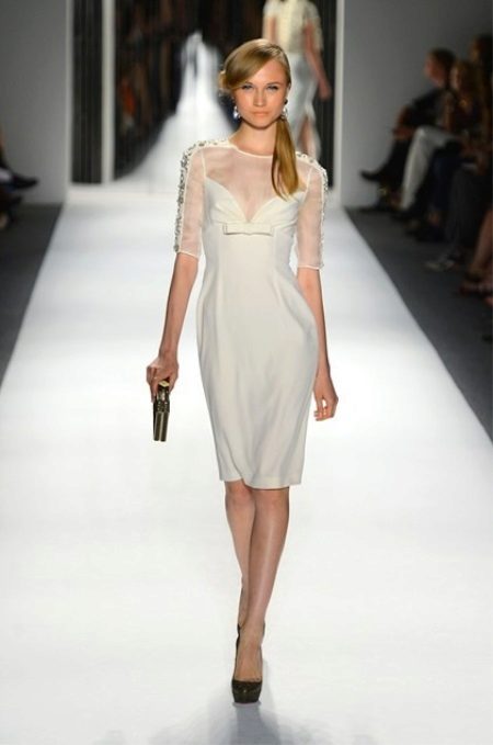 Wedding dress sheath with clutch