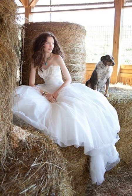 Rustic wedding dress