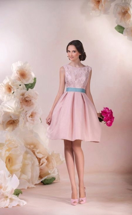 Wedding dress from Dragonfly pink short