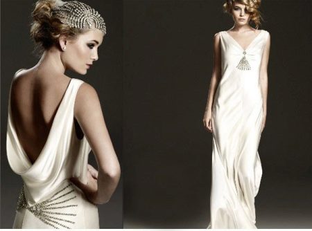 Wedding dress of the 30s