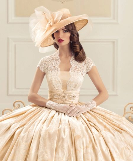 Wedding magnificent retro dress