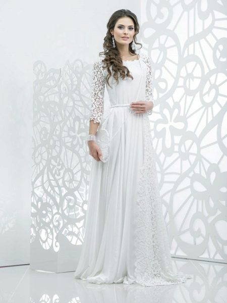 Fully Closed Wedding Dress