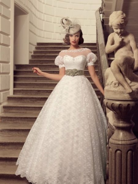 Wedding dress stylized antique