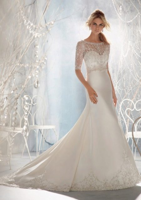 Wedding dress closed mermaid