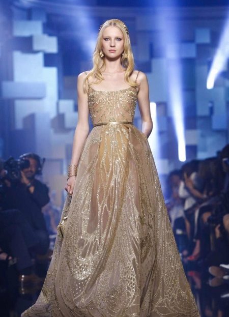 Evening dress from Elie Saab beige