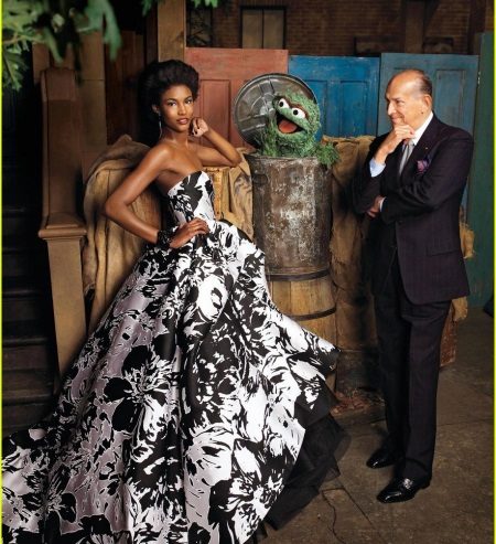 Evening dress from Oscar de la Renta color