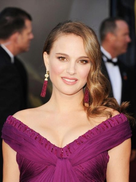 Makeup for a purple dress Natalie Portman