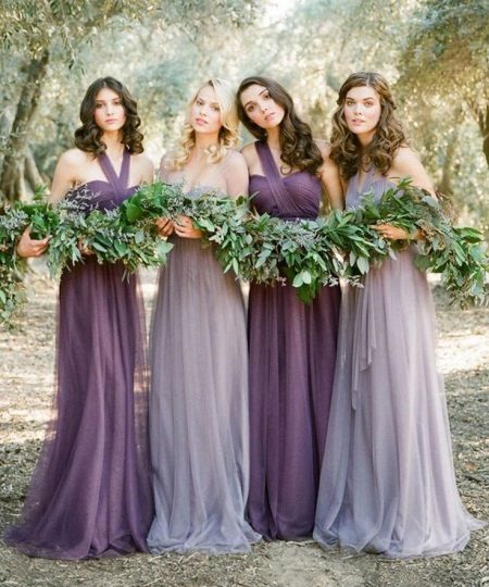 Lavender Dresses - Bridesmaids