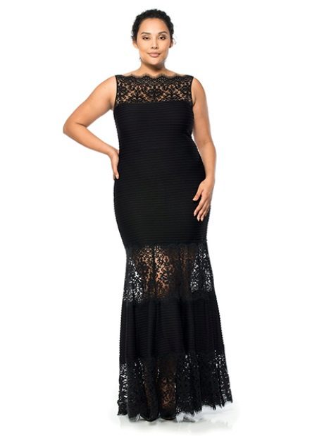 Tadashi Shoji evening dress with lace