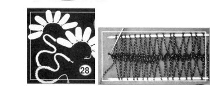 Crocheted flower on a wire frame