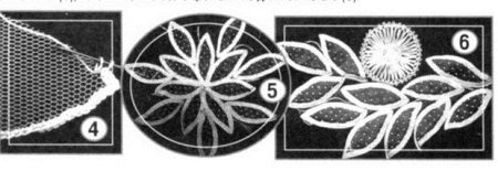 Making motifs of tulle and organza