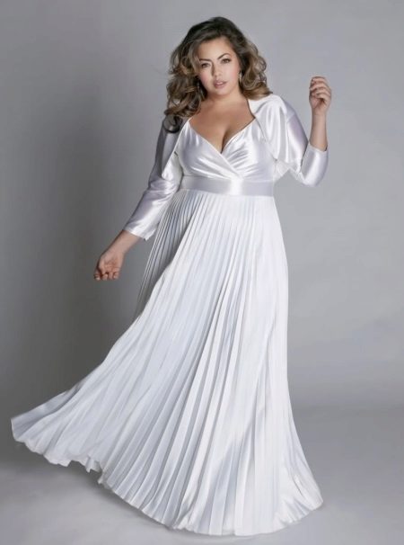 Evening dress for satin full