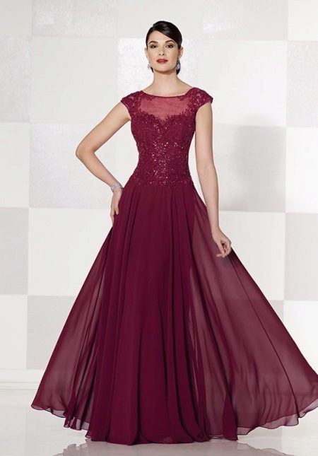 Evening dress for mother of the groom from chiffon