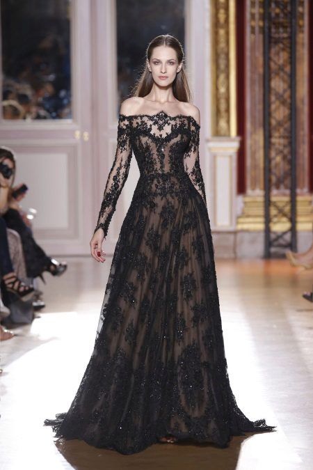 Evening dress with sleeves on the floor by Zuhair Murad