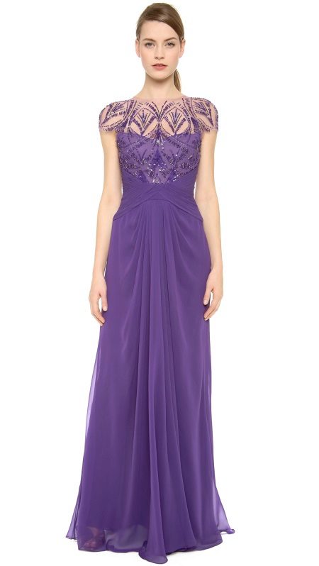 Lilac evening dress mermaid